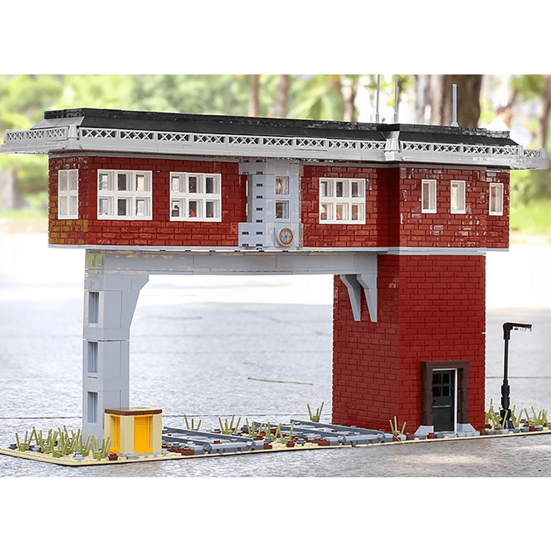 Mould King 12009 - Railway Signal Station - vue 3 | Power Blockz