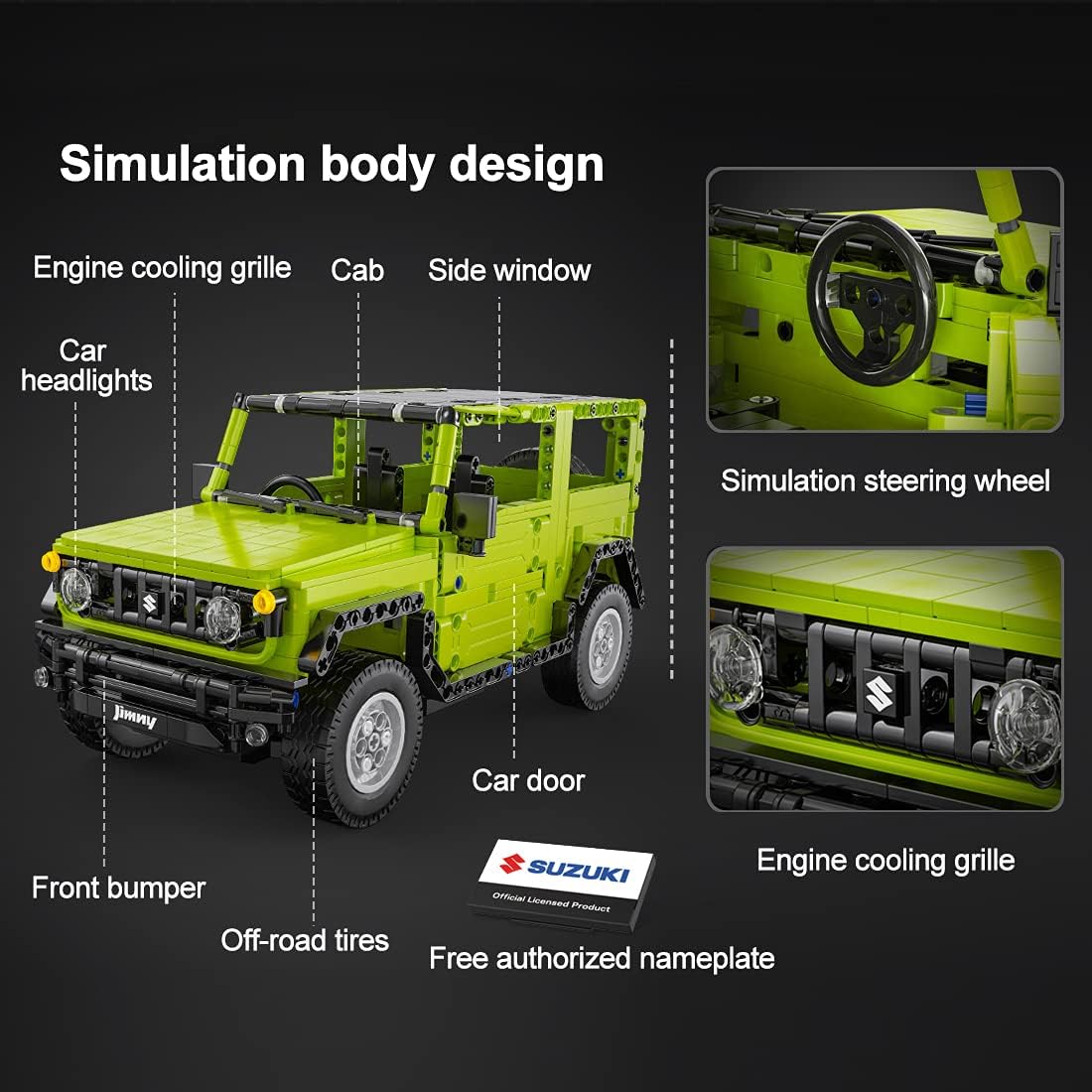 CaDa C51201W - RC Japan Compact 4x4 SUV - vue 7 | Power Blockz