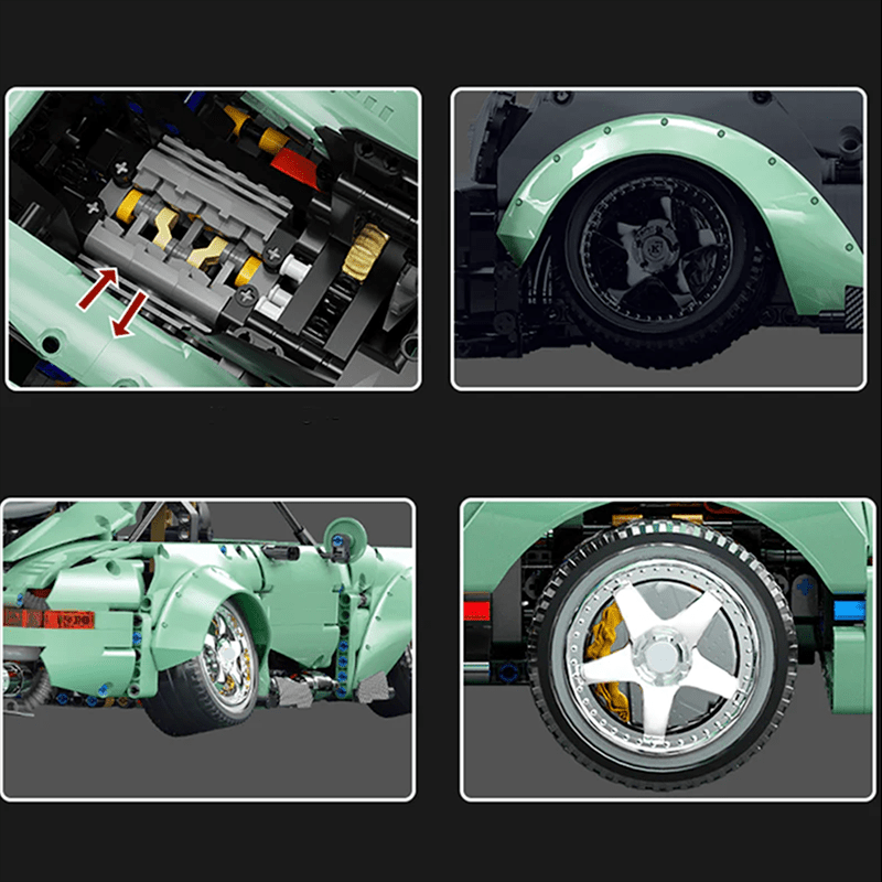 KBOX 10220 - Static Version - Widebody 911 Retro Rear-Engine Coupe - vue 6 | Power Blockz