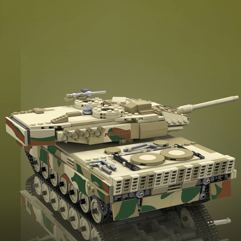 Mould King 20020 - Remote Controlled Leopard Tank - vue 3 | Power Blockz