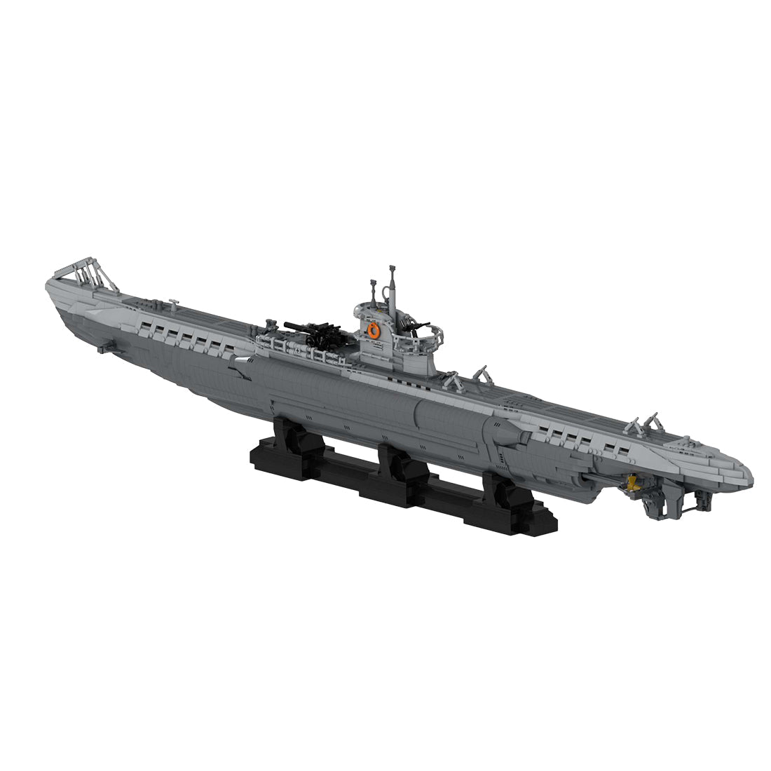 Gobricks MOC-139272 - U-Boat Type Viic Submarine - vue 3 | Power Blockz