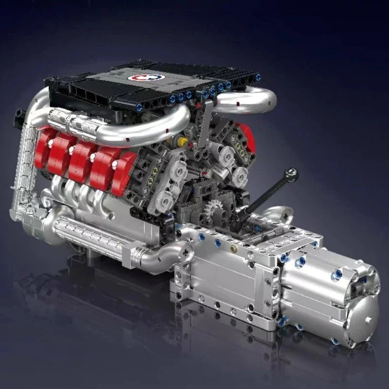 Mould King 10203 - M8 Twin-Turbocharged V8 - vue 8 | Power Blockz