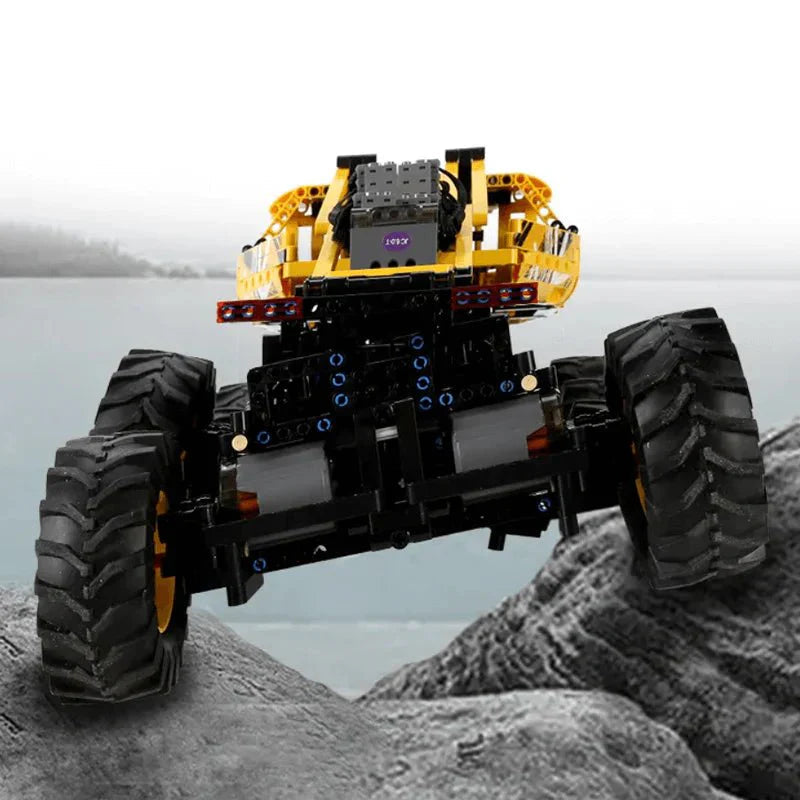 Mould King 18031 - Remote Controlled - Red - 8-Wheel Drive Off-Roader - vue 6 | Power Blockz