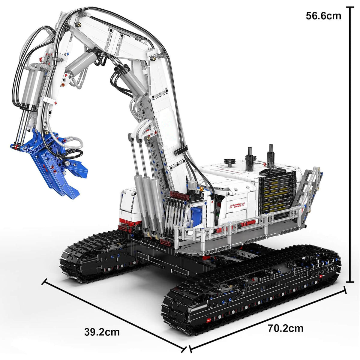 Mould King 17062 - Motorized Pneumatic Claw Excavator - vue 6 | Power Blockz