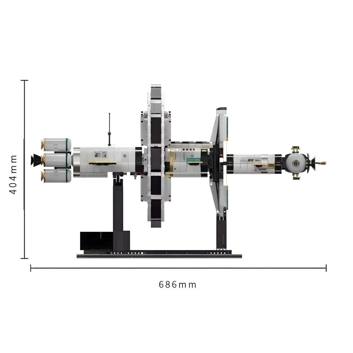 Tuomu T5006 - Modular Orbital Space Station - vue 4 | Power Blockz