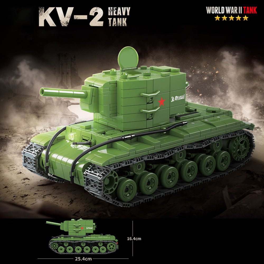 Cobi 2731 - KV-2 Heavy Tank - vue 2 | Power Blockz