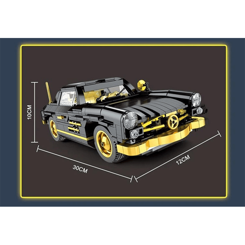 Mould King 10005 - Classic Gullwing Sports Coupe - vue 6 | Power Blockz