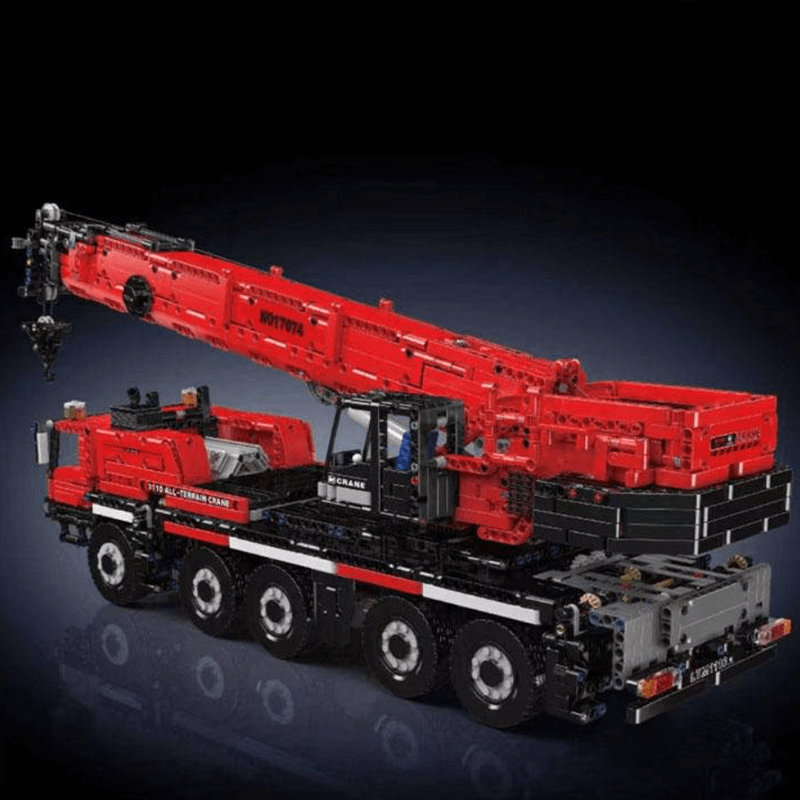 Mould King 17073 Yellow - Construction Crane Remote Control - vue 2 | Power Blockz