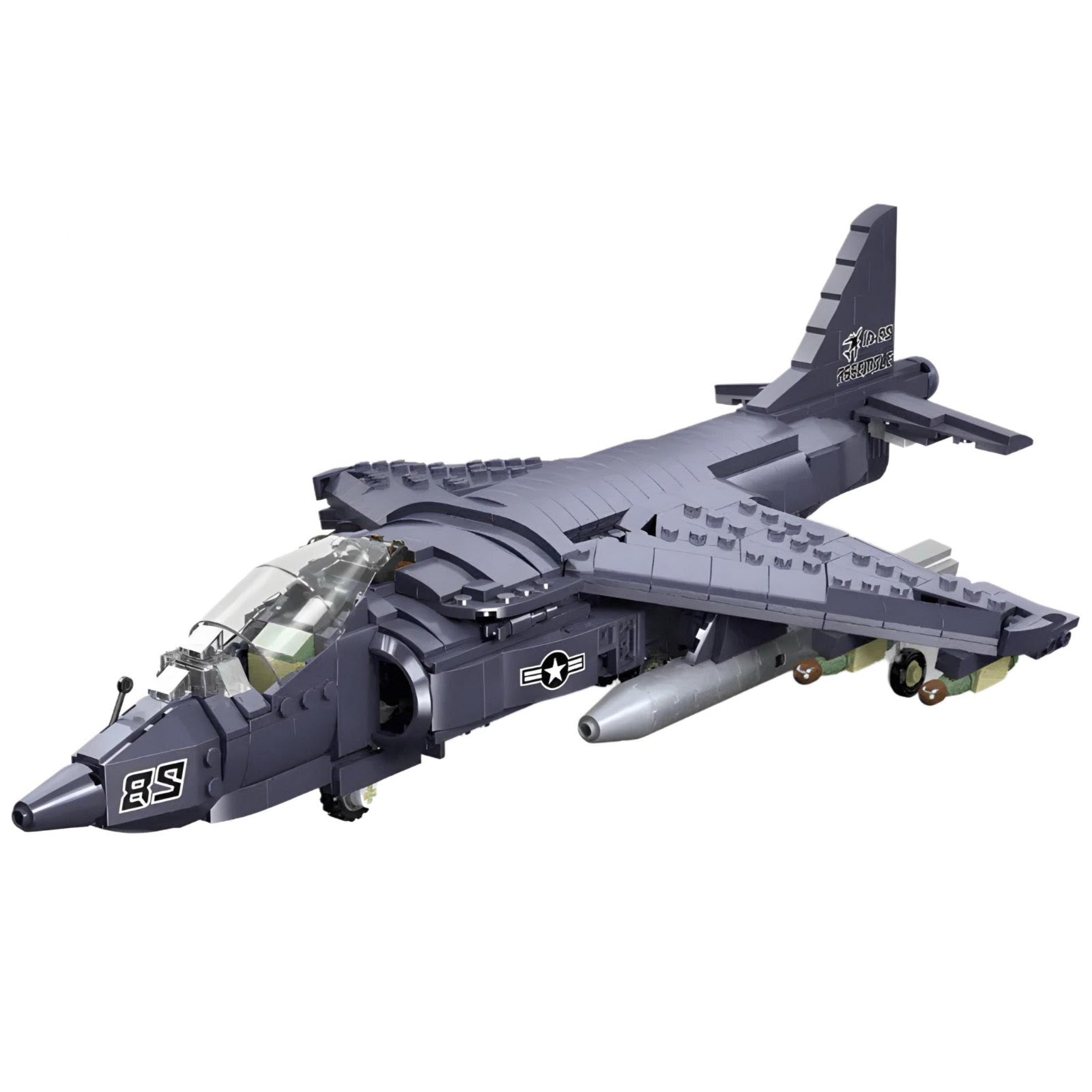 Jiestar 61052 - Av-8 Sea Harrier Aircraft | Power Blockz