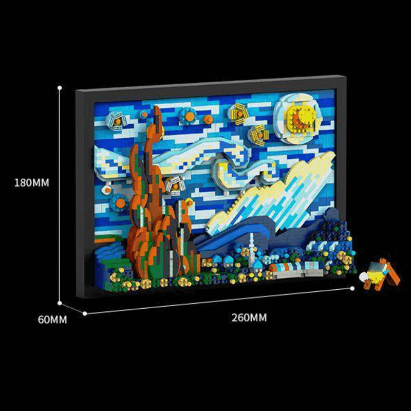 J-AREA DME001 - Van Gogh's Starry Night - vue 6 | Power Blockz