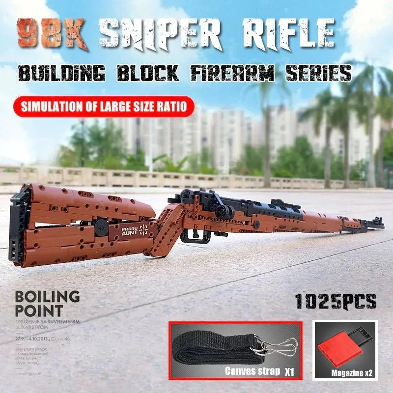 Mould King 14002S - Military Mauser 98K - vue 2 | Power Blockz