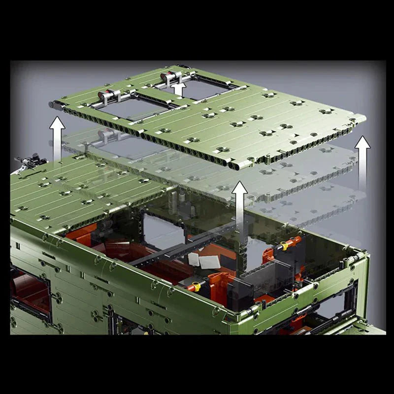 Rael LE-J907 - Static - All-Terrain Utility Work Truck - vue 3 | Power Blockz