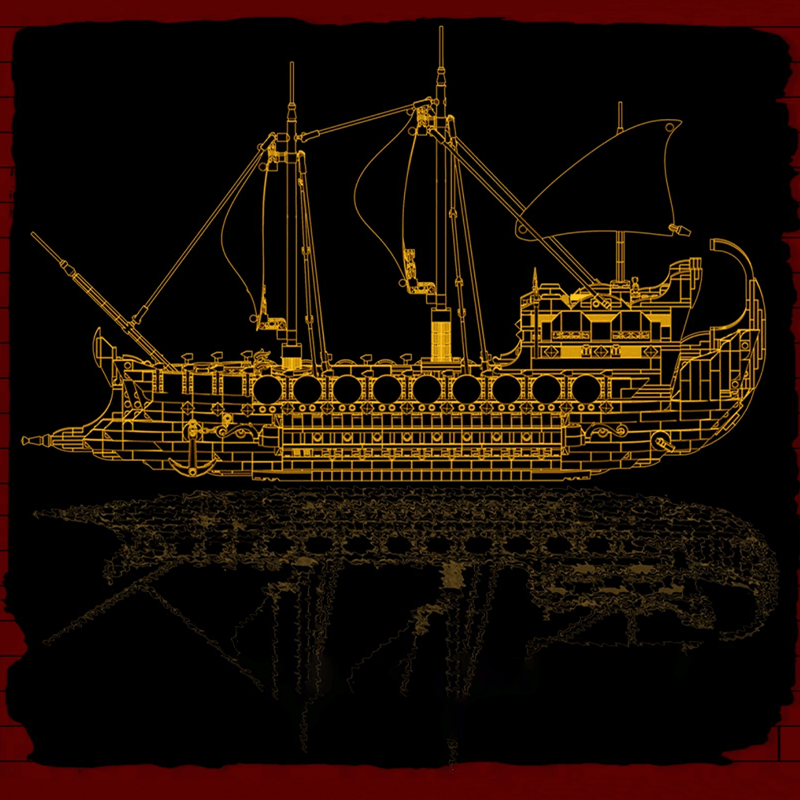 Baka 33303 - Ancient Viking Warship - vue 3 | Power Blockz