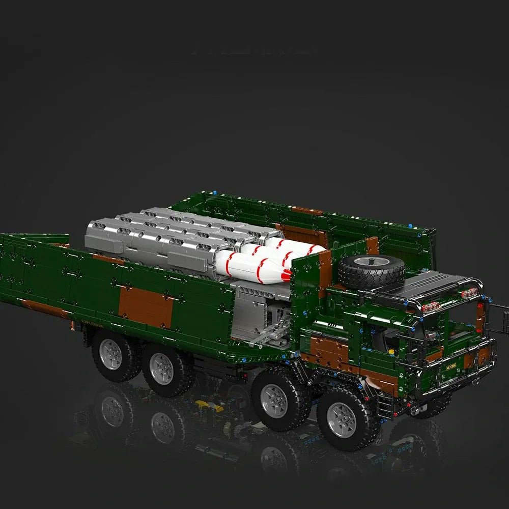 Mould King 20040 - Remote Controlled - Desert Sand Camo - 8x8 Desert Heavy Hauler - vue 13 | Power Blockz