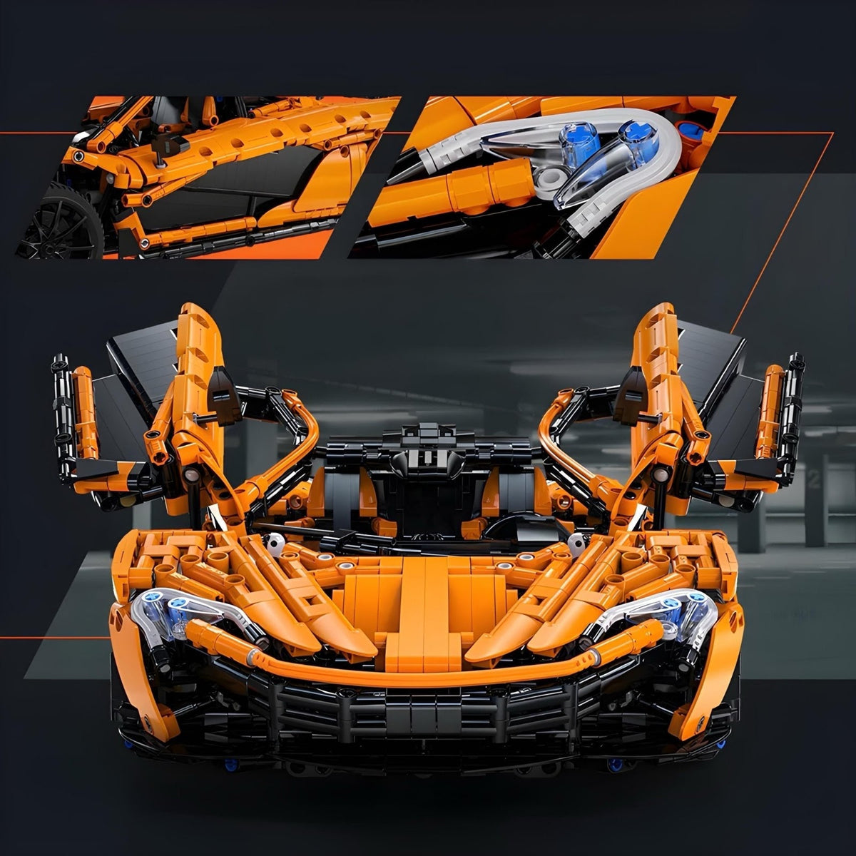 CaDa C61513W - British Hypercar P1 V8 - vue 8 | Power Blockz