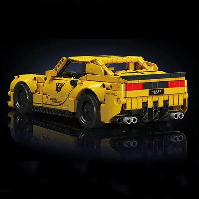 Mould King 15081 - Mini Retro Muscle Coupe - vue 8 | Power Blockz