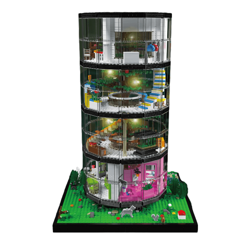 Mould King 16013 - Glass Dome Tree House - vue 3 | Power Blockz