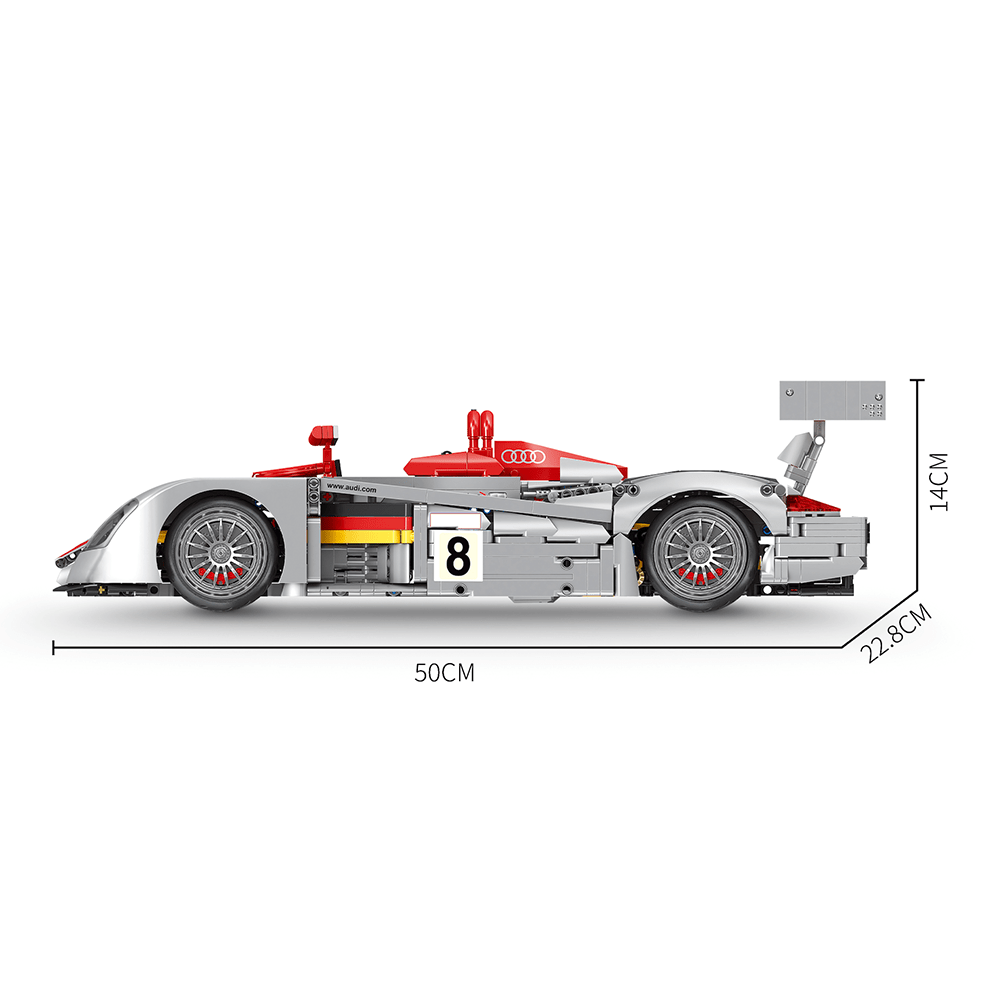 Happy Build YC-23044 - Static Version - Audi R8 LMP 2000 - vue 9 | Power Blockz