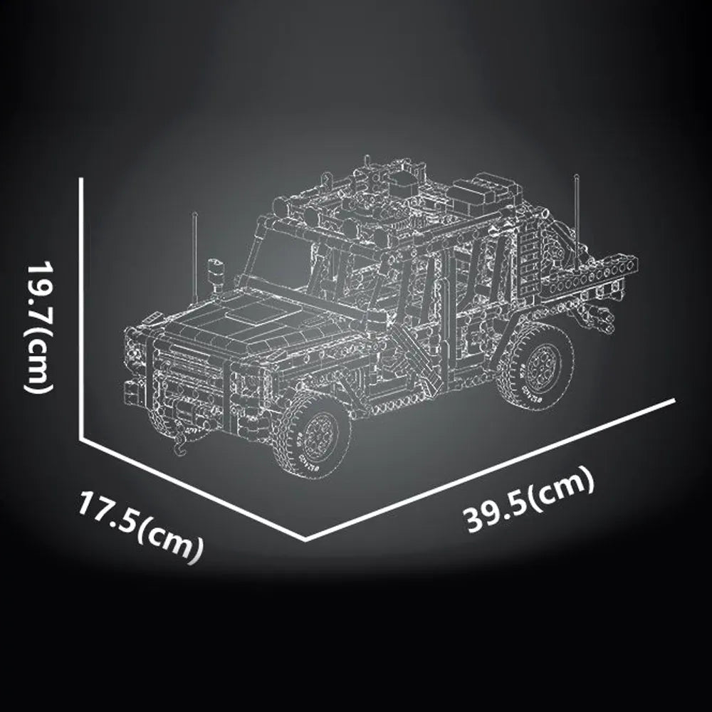 Mould King 20041 - RC Air Assault Tactical Vehicle - vue 5 | Power Blockz