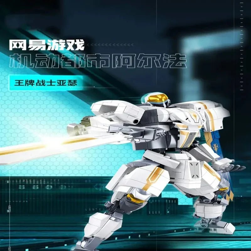 Transformed Super Mecha Arthur Robot Warrior Bricks Toy | 660pcs - Transformed Super Mecha Arthur Robot Warrior Bricks Toy - vue 4 | Power Blockz