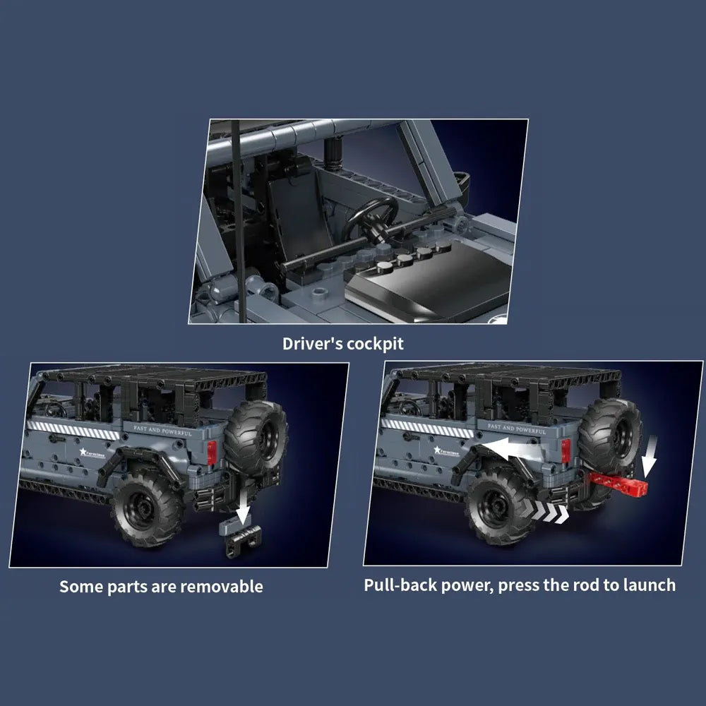Mould King 15085 - Classic Off Road Icon - vue 6 | Power Blockz