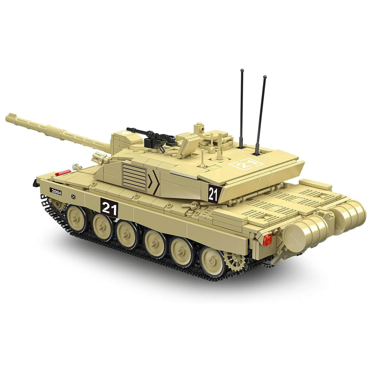Mould King 2037 - Challenger 2 Battle Tank RC - vue 3 | Power Blockz
