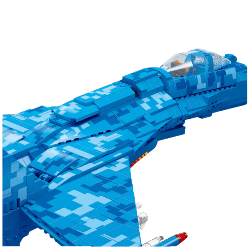Jiestar JJ61050 - SU-35 Fighter - vue 5 | Power Blockz