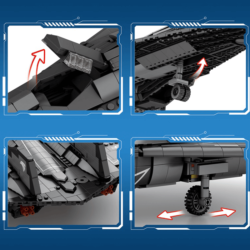 Reobrix 33039 - SR-72 Reconnaissance Aircraft - vue 5 | Power Blockz