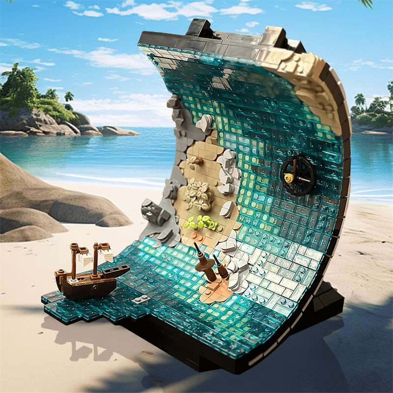 GoBricks A1393 - Perpetual Sailing Sculpture - vue 2 | Power Blockz