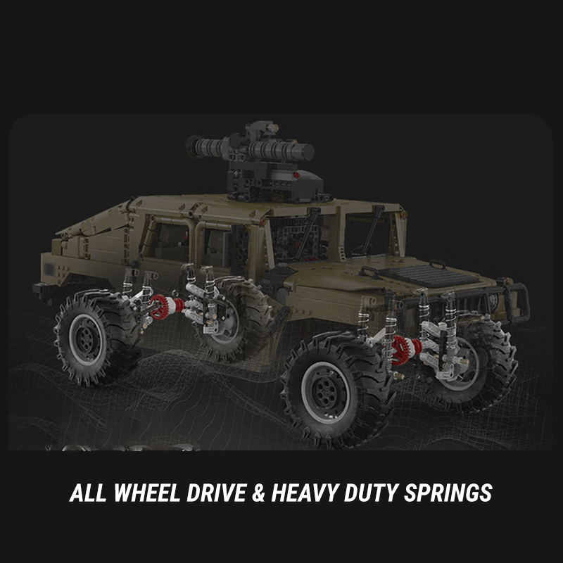 CaDa C61036 - Static Version - Military Off-Road Humvee Truck - vue 12 | Power Blockz