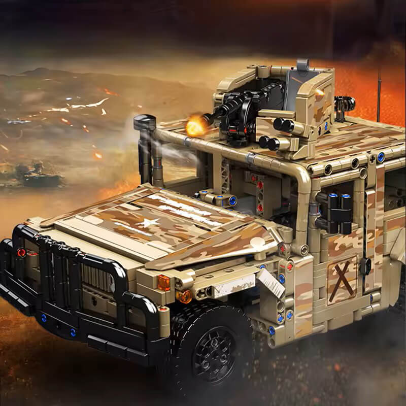 Mould King 20047 - RC Military H2 Technical Truck - vue 2 | Power Blockz