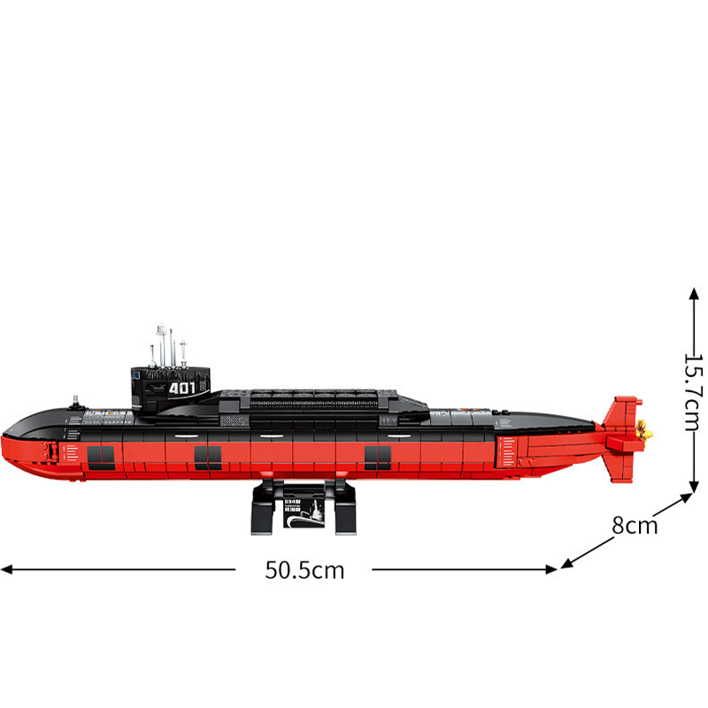 Reobrix 33049 - Nuclear Submarine - vue 7 | Power Blockz