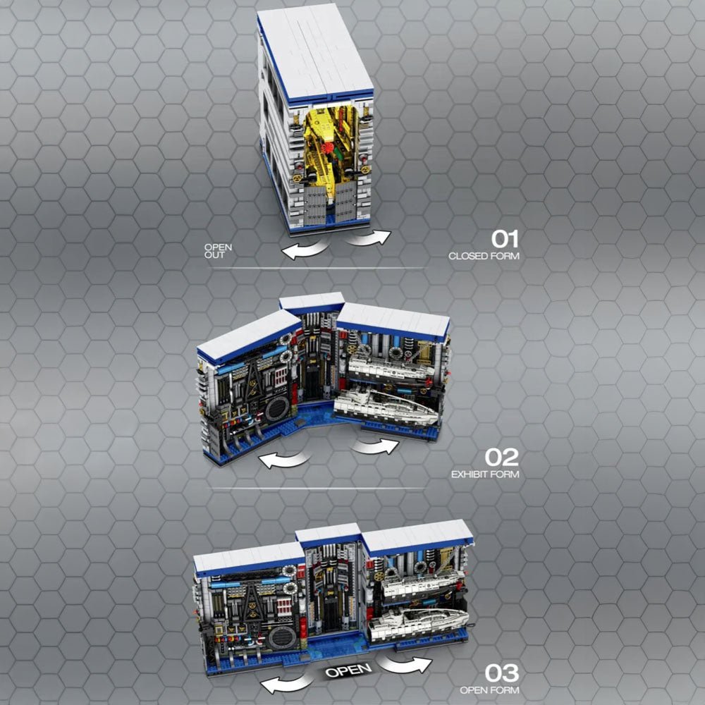 Reobrix 66038 - The Submarine Factory - vue 8 | Power Blockz