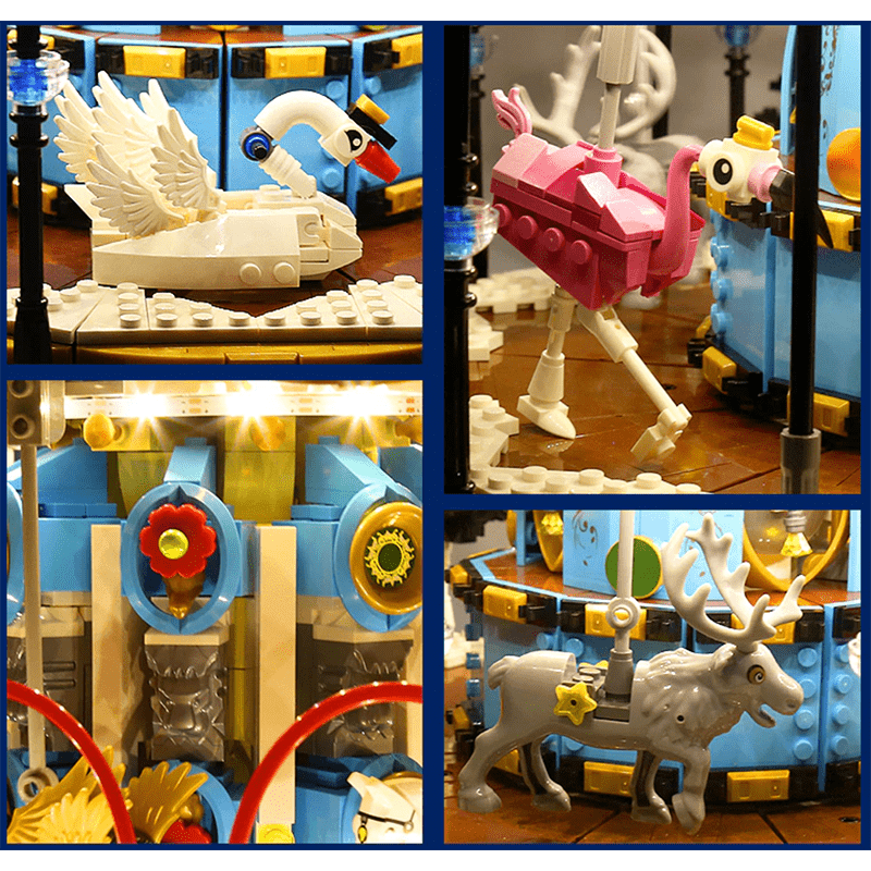 Mould King 11011 - Motorised Merry Go Round - vue 5 | Power Blockz