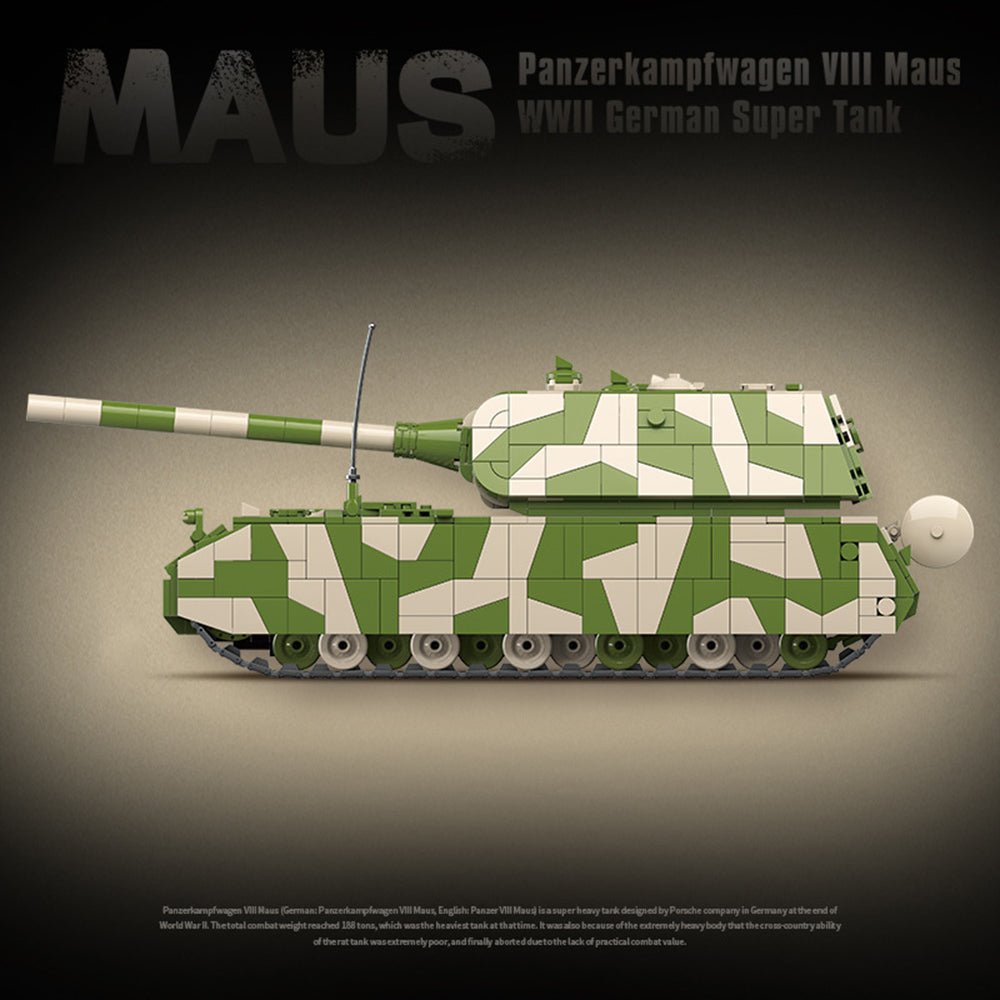 QUANGUAN 100234 - Germany: Rat Heavy Tank - vue 4 | Power Blockz
