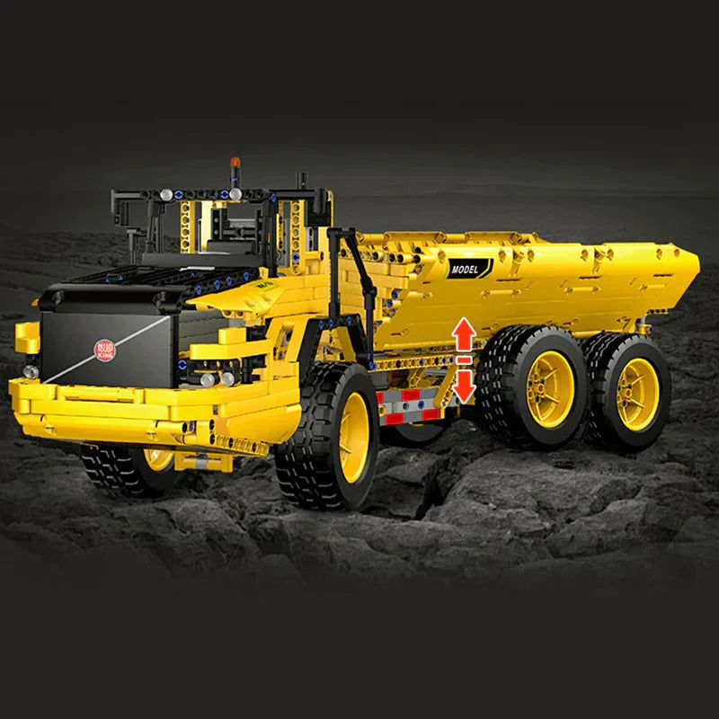 Mould King 17010S - RC Articulated Dump Truck - vue 10 | Power Blockz