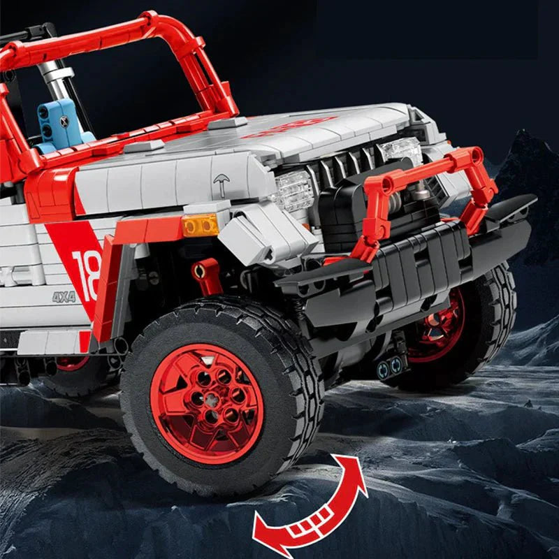 Sembo 701038 - Static Version - Jurassic Dino Expedition Off-Road 4x4 - vue 6 | Power Blockz