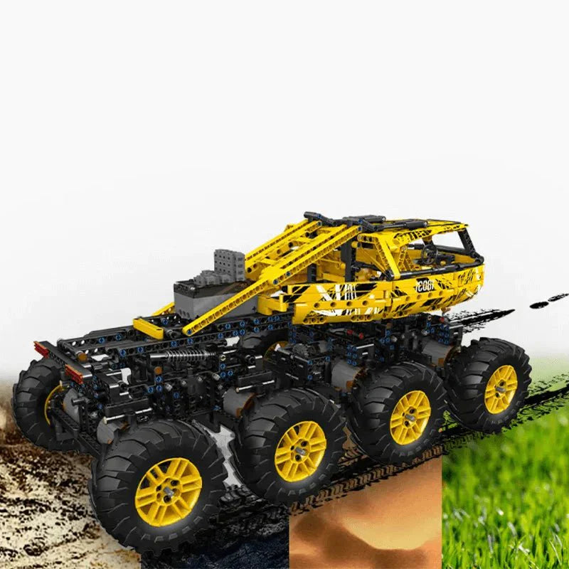 Mould King 18031 - Remote Controlled - Red - 8-Wheel Drive Off-Roader - vue 2 | Power Blockz