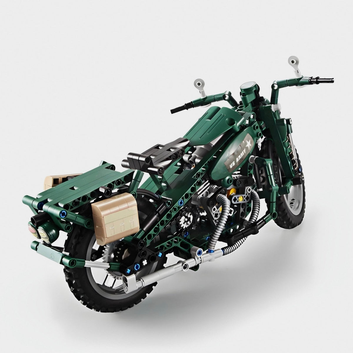 CaDA C51022 - WWII Military Motorcycle - vue 2 | Power Blockz