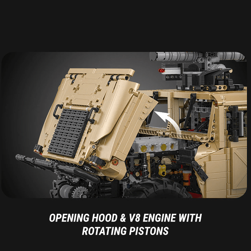CaDa C61036 - Static Version - Military Off-Road Humvee Truck - vue 10 | Power Blockz