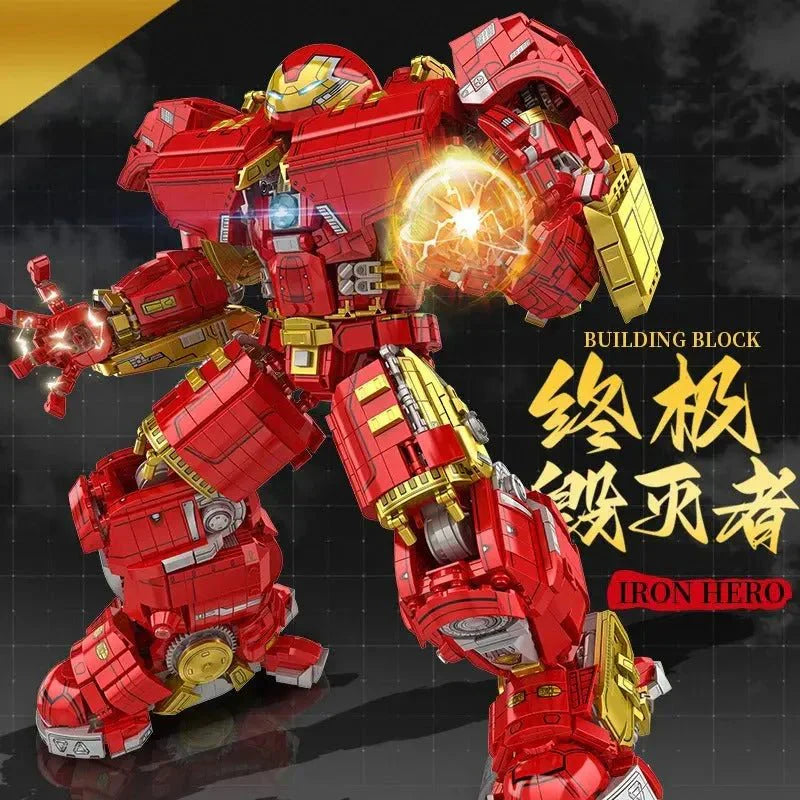 KBOX V5004 - Super Iron Hero Avengers Hulkbusters 2098 - vue 3 | Power Blockz