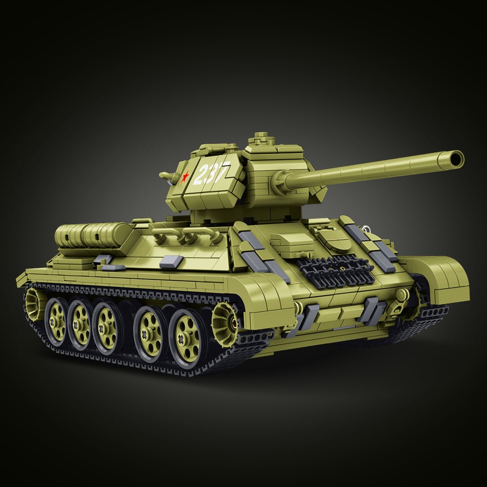 Panlos 632014 - Static Version - T-34 tank - vue 6 | Power Blockz