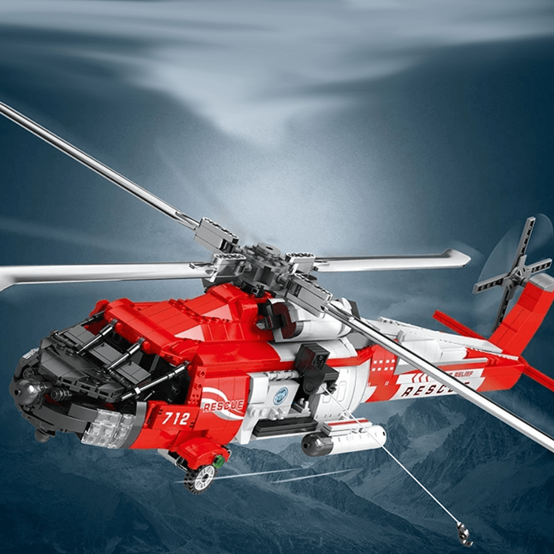 Reobrix 33026 - HH-60J Search And Rescue Aircraft - vue 2 | Power Blockz