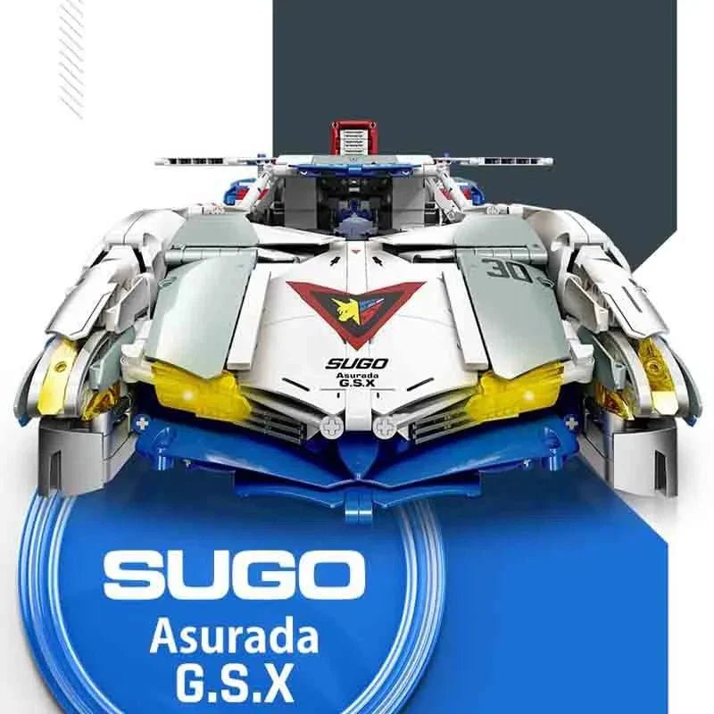 Jiestar 92033 SUGO Asurada G.S.X - Futuristic Cyber GP Prototype - vue 4 | Power Blockz