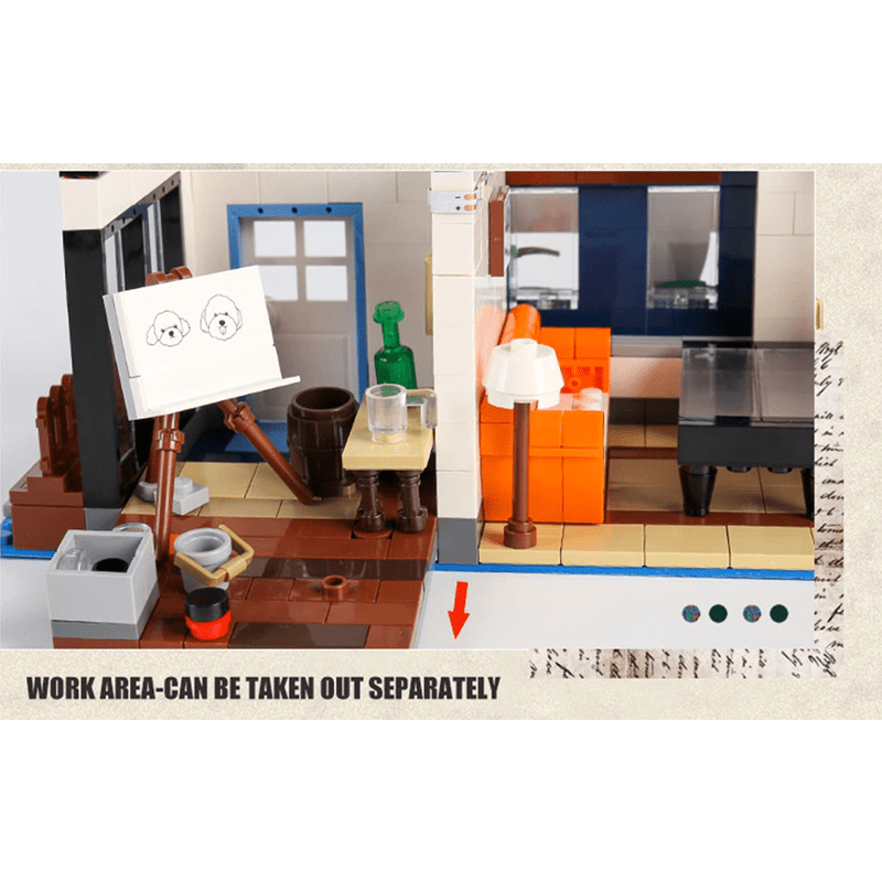 Mould King 16043 - Panoramic Art Gallery - vue 8 | Power Blockz