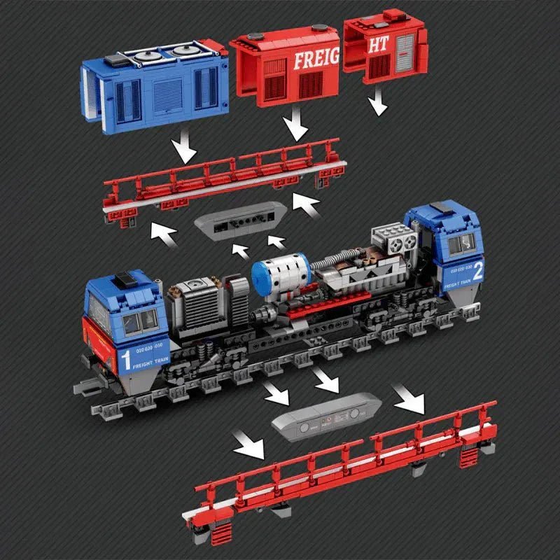 Reobrix 66021 - Freight Train - vue 3 | Power Blockz