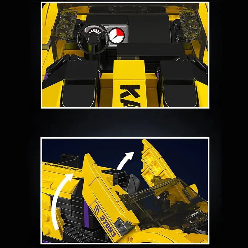 Mould King 27053 - Mini Italian Blade Hypercar - vue 3 | Power Blockz