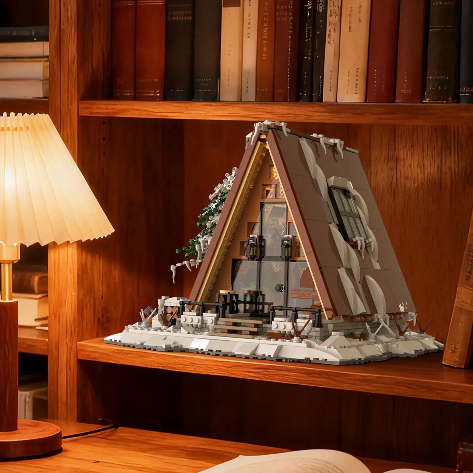 Xbert 66151 - A-Frame Snow Cabin - vue 7 | Power Blockz