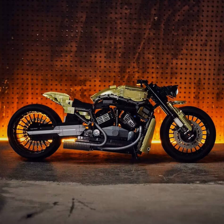 Panlos 672110 - Legendary American Chopper Bike - vue 2 | Power Blockz