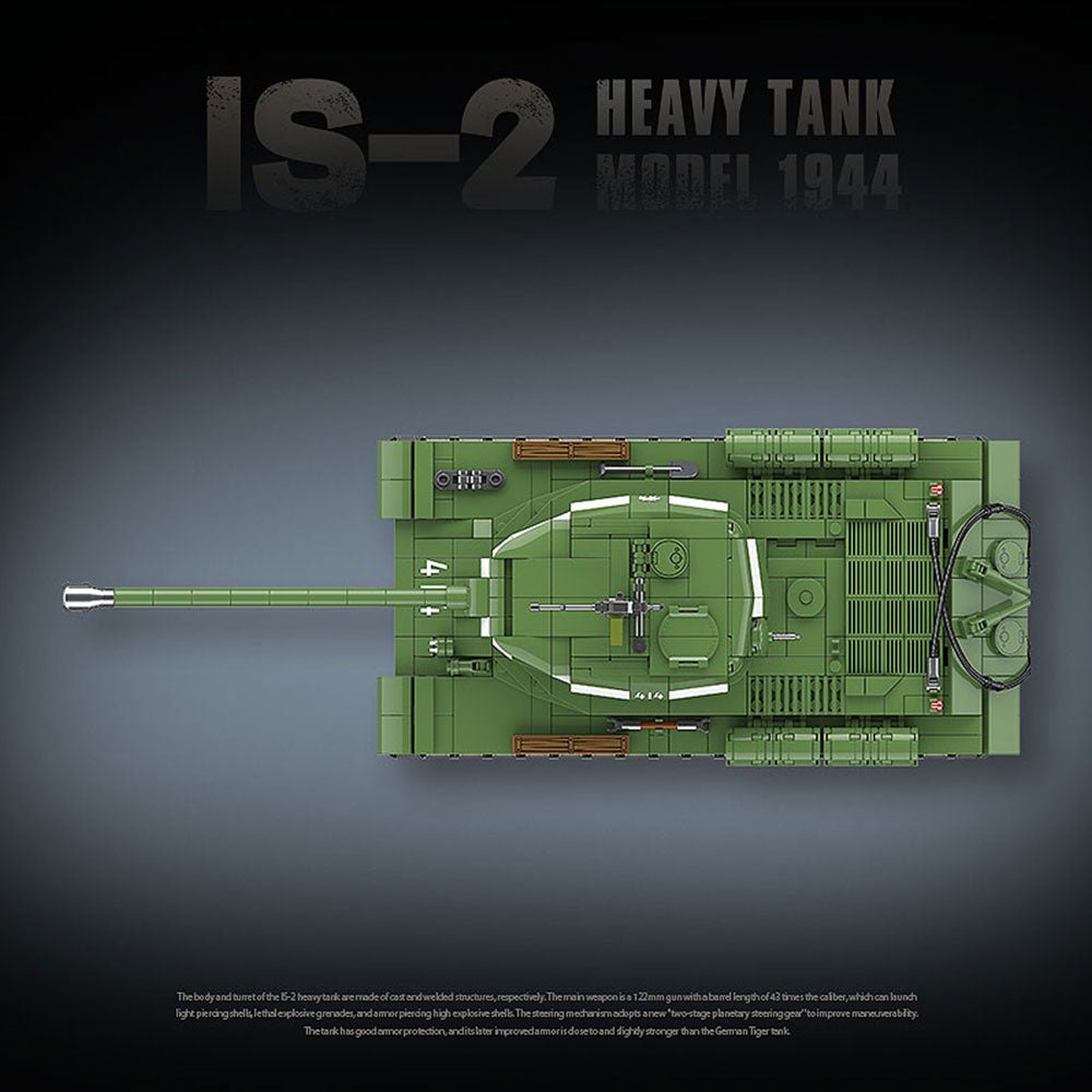 Quanguan 100249 - IS-2 heavy tank - vue 6 | Power Blockz
